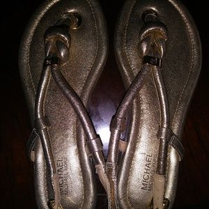 MICHAEL KORS Gold Knot Sandals